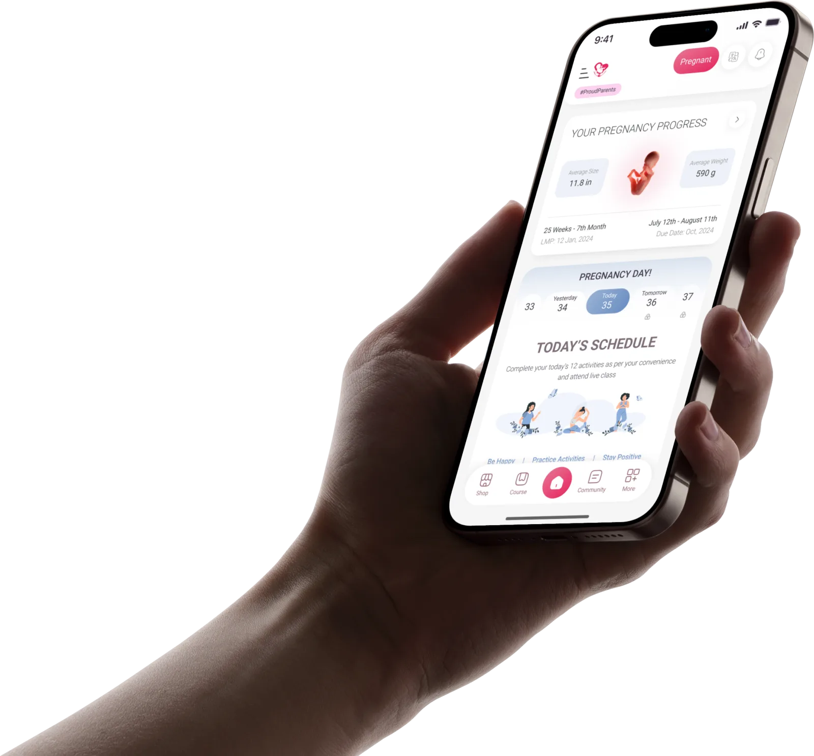 Garbhsanskar Guru app open on a phone